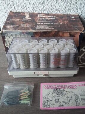 Vintage CLAIROL Kindness 3-Way Hairsetter Heated Rollers, 1978